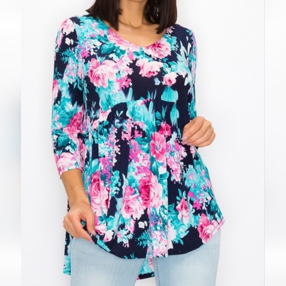 LA Shoppin Tops - Floral Print Women's Top